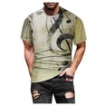 thumbnail image 1 of RKSTN Chemises pour Hommes à Manches Courtes Mode de Rue Décontractée Design Intéressant Imprimé Col Rond Chemises Hawaïennes à Manches Courtes pour Hommes, 1 of 9