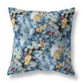 thumbnail image 1 of HomeRoots 414540 20 in. Blue Springtime Indoor & Outdoor Throw Pillow, Muted Black & Yellow, 1 of 2