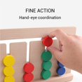 thumbnail image 3 of facefd Kids Wooden Four-Color Game Color Matching Board Toy Early Childhood Education Learning Toys, 3 of 6