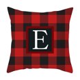 thumbnail image 2 of Vaidha Twenty Six Letters Christmas Pillowcase Peach Skin Print Cushion Cover Plaid Cushion Pillowcase, 2 of 3
