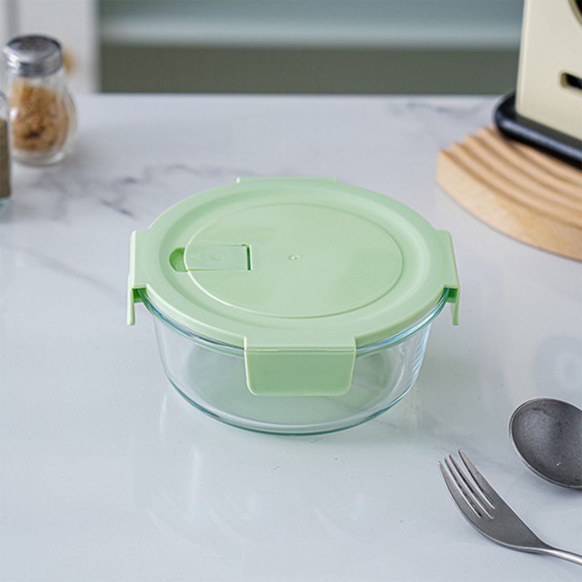 Birdeem Premium Glass Bento Box, Microwave Safe Lunch Container for Students and Office, Reusable Meal Prep Box with Secure Lid, Dishwasher Safe and Easy to Clean