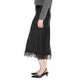 thumbnail image 4 of George Women's Lace Trim Satin Skirt, 4 of 6