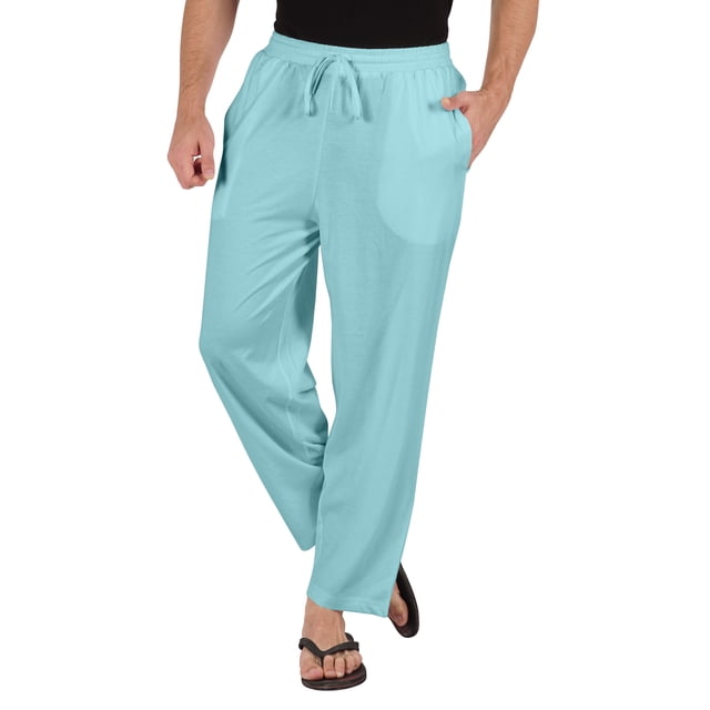 Inkmeso Solid Casual Bottom For Men's Lightweight Cotton Track Pants For Sleep/Workout Pajamas