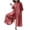 Red, variant on LOVZFMLL Women's Jumpsuit, Casual Solid Turn-Down Collar Cotton Linen Romper Long Playsuit Zipper Jumpsuit Black, L