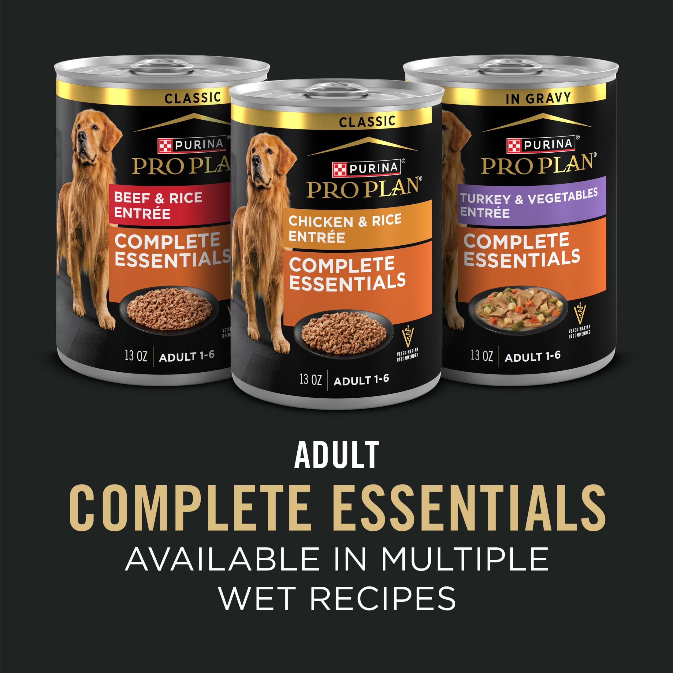 Purina Pro Plan Complete Essentials Bouchées à la viande Dinde et riz, Nourriture Sèche pour Chien, 6.8 kg