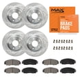 thumbnail image 1 of MAX Advanced Brakes - Brake Kit For 2018-2019 Toyota Camry (L, LE, SE, FWD)| Carbon Ceramic Brake Pad and Rotor Kit Front and Rear| Cross-Drilled Brake Rotors, 1 of 9