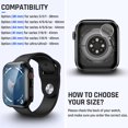 thumbnail image 2 of XiHAMA Waterproof Case Compatible with Apple Watch SE (2nd Gen) Series 6 5 4 Screen Protector, Tempered Glass Hard PC Bumper Face Cover, 2 of 7