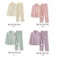 thumbnail image 3 of pitrice Satin Pyjama Set Women - Comfortable Fit Romantic Look Sexy Soft Various Colors B6803 XXL,1 1Set, 3 of 6