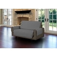 thumbnail image 2 of Linen Store LS-SC406479 Quilted Micro Suede Love Seat Pet Protector, Gray, 2 of 4