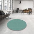 thumbnail image 4 of Ahgly Company Tapis d'Intérieur Rond Lavable en Machine Vert Transitionnel, 8 Pieds Rond, 4 of 7