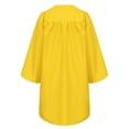 thumbnail image 4 of TTAO Kids Unisex Graduation Gown Robe Cap V Neck Set with 2025 Badge Tassel for School Graduation Yellow 21, 4 of 7