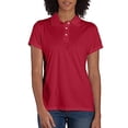 thumbnail image 2 of Hanes Polo de Performance Sport Cool DRI pour Femmes, m, Rouge Foncé, 2 of 4