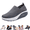 Grey, variant on longantii Orthopedic Dress Shoes for Women Arch Support Slip on Non Slip Tennis Shoes Lightweight Knitted Mesh Stretch Walking Shoes Soft 2026 New Orthopedic Shoes Black