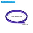 thumbnail image 2 of Unique Bargains Bamboo Strips for Weaving 7/16' x 10 Ft Thin Flat Wicker Rattan Cane Reed, Purple, 5 Pack, 2 of 6