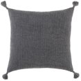 thumbnail image 1 of HomeRoots 403499 Coussin Ton sur Ton Abstrait Noir, 1 of 1