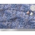thumbnail image 2 of Soimoi Blue Poly Georgette Fabric Leopard & Snake Animal Skin Print Fabric by Yard 42 Inch Wide, 2 of 3