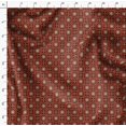 thumbnail image 4 of Soimoi Red Poly Georgette Fabric Mandala Geometric Print Fabric by the Yard 52 Inch Wide, 4 of 5