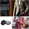 thumbnail image 5 of Unique Bargains 20pcs 18L Fabric Cloth Covered Button 11.5mm Round Metal Shank Sewing Buttons for Suits Dress Blouses, Navy Blue, 5 of 5