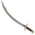 thumbnail image 2 of INDIA OVERSEAS TRADING CORP Dancing Belly Sword - Chromed Scimitar, 2 of 2
