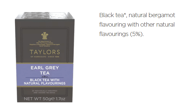 Taylors of Harrogate Earl Grey Tea Bags