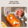 thumbnail image 3 of Pill Cutter Travel Pill Organizer, 2025 New 3 Compartment Small Pill Box Pill Cutter Splitter for Small or Large Pills, Small Pill Container Portable Pill Case for Pocket Purse Pill Organizer (Green), 3 of 5