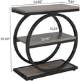 thumbnail image 2 of Tribesigns Ensemble de 2 Tables d'Extrémité, Table d'Appoint de Sofa en Bois, Gris, 2 of 7