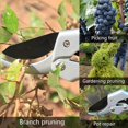 thumbnail image 4 of Garden Pruning Shears,professional,sk5 Pruning Shears Stainless Blade,high Point Precision,spring Handles, 4 of 5