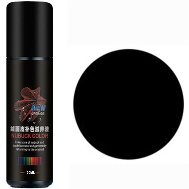 Aodebiao Suede & Leather Color Restorer Spray – 75ml quick-dry formula for sneakers, boots, bags, and jackets. The black spray bottle includes a precision applicator for even application. Restores faded suede and leather, revives color, and nourishes material. Ideal for shoes, gloves, purses, and other accessories.