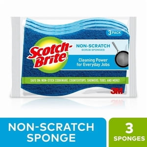 Scotch-Brite® No-Scratch Scrub Sponge, Pack of 3