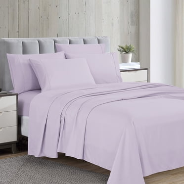 Swift Home Luxury 4-Piece Sheet Set with Extra Pillow Case, TwinXL, Lavender