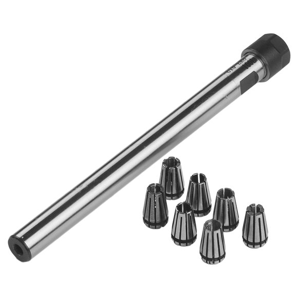 Collet Chuck Shank Chuck Straight CNC Drilling Light Lighting Steel Straight 2MM To 5MM Aluminum Silver + Black
