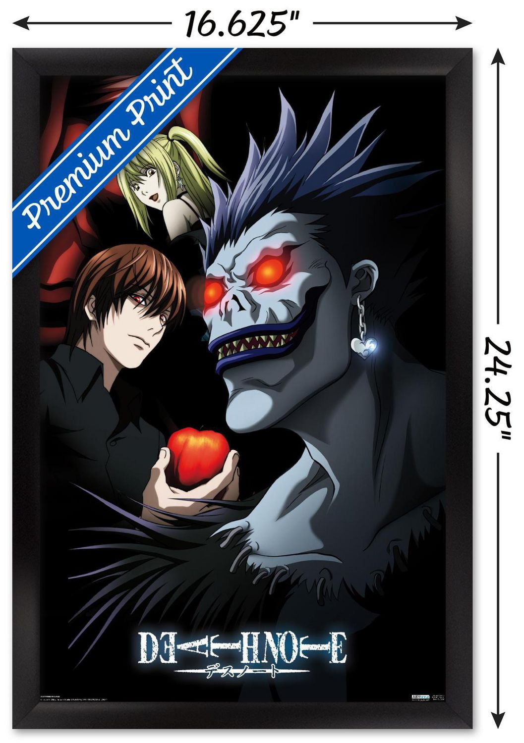 Death Note - Group Wall Poster, 22.375" x 34" Framed