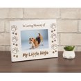 thumbnail image 4 of Darling Souvenir Made With Love Engraved Table Top Photo Frame Wooden In Loving Memory Of Quotes White Picture Frame Gift For Brothers Day, 4x6 Inches Horizontal Photo Size, 4 of 6