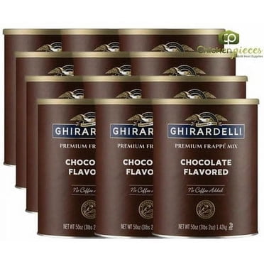 Ghirardelli Chocolate Frappe Mix – 170 Years of San Francisco Heritage in a "Barista-Ready" Base, 3.12 lb. (1.42 kg) Bag – Professional 12/Case Bulk Pack