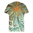thumbnail image 4 of RKSTN Chemises pour Hommes Manches Courtes Décontractées Mode Col Rond Chandail à Enfiler T-Shirt Imprimé Hauts à Manches Courtes Chemises Hawaïennes pour Hommes, 4 of 4