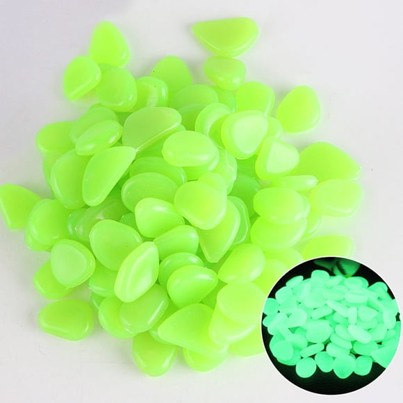 Glowing Garden Decorative Pebbles Set for Fish Tank Non Radioactive Resin Stone Highlighting and Aquariums 10PCS