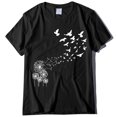thumbnail image 2 of T-shirts Graphiques pour Femmes Mode Femmes T-Shirts Fantaisie Imprimés Pissenlit Coupe Ample Col Rond Manches Courtes Blouses Été Décontracté Hauts pour Dames, 2 of 4