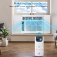 thumbnail image 4 of Ourlova 6000 BTU Window Air Conditioner WiFi Energy Saving Window AC Unit with Remote App Control Timer Function Easy Install Kit, 4 of 6