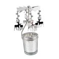 thumbnail image 3 of GUOOL 2Pieces Romantic Rotary Candle Holder Tea Light Holder for Christmas Restaurant V, 3 of 9