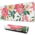 thumbnail image 1 of Grandes Fleurs Rouges et Fleurs Jaunes Tapis de Souris Gaming Imperméable Antidérapant pour Bureau Maison Travail Gaming Base en Caoutchouc Tapis de Souris avec Bords Cousus 31.5x11.8 Pouces, 1 of 7