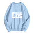 thumbnail image 1 of MesaSe Sweat-Shirt Mode pour Femmes Sweat-Shirt Col Rond Pull Imprimé Lettre Hoodie, 1 of 3