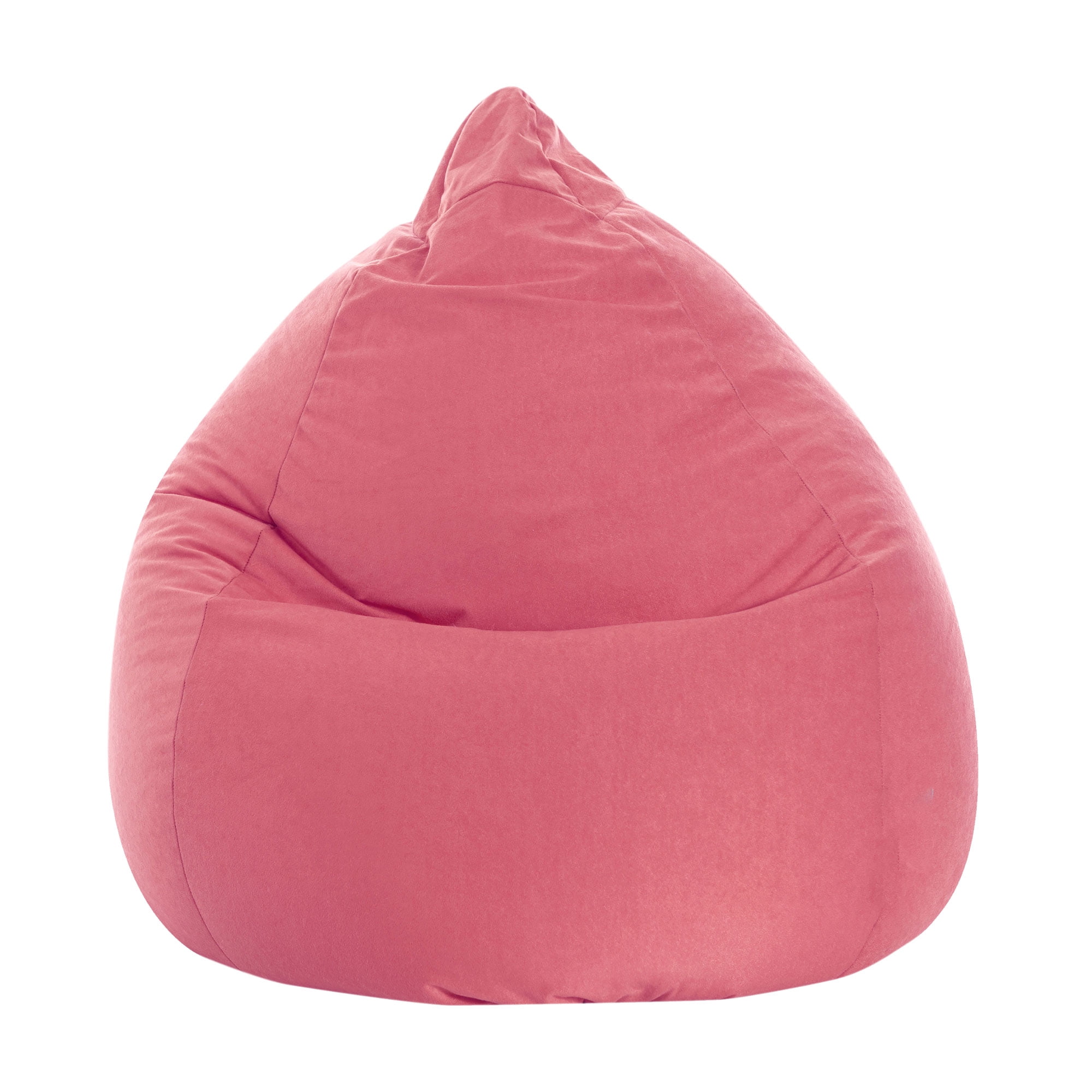 Fauteuil poire Gouchee Home Easy rose – Tissu microfibre polyester doux avec rembourrage en billes de polystyrène, adapté aux adultes et aux adolescents, siège portable pour dortoir ou salon