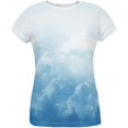 thumbnail image 1 of T-shirt femme nuages partout, 1 of 1