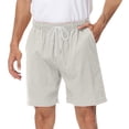 thumbnail image 2 of Plebaso Men's Casual Shorts Drawstring Elastic Waist Summer Shorts Lightweight Beach Shorts with Pockets, 2 of 6