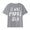 thumbnail image 4 of Aboser Idée de PAPA T-Shirts pour Enfants pour Filles de 3 à 14 Ans T-Shirts à Manches Courtes pour Tout-Petits Garçons Coton Blouses Graphiques Décontractées Col Rond Hauts d'Été T-Shirt, 4 of 5