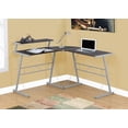 thumbnail image 2 of Monarch Specialties Computer Desk, Home Office, Corner, L Shape, Work, Laptop, Metal, Laminate, Brown, Grey, Contemporary, Modern, 2 of 2