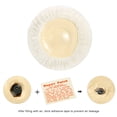 thumbnail image 2 of KAWELL Mongolian Faux Fur Inflatable Ottoman, Round Foot Rest, Vanity Stool, Makeup Stool, Accent Furniture, Ivory White, Machine Washable, 2 of 6