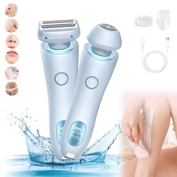 LNGOOR 2024 Best Silk Glide Silk Glide Epilator Hair Removal At Home 2 In 1 Electric Shaver For Women Wet & Dry