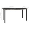 thumbnail image 4 of vidaXL 7 Piece Garden Dining Set Poly Rattan Grey, 4 of 5