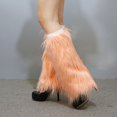 thumbnail image 1 of Autumn and Winter Plush Socks Long Boots Warm Stage Performance High Leg Guards Female, 1 of 4